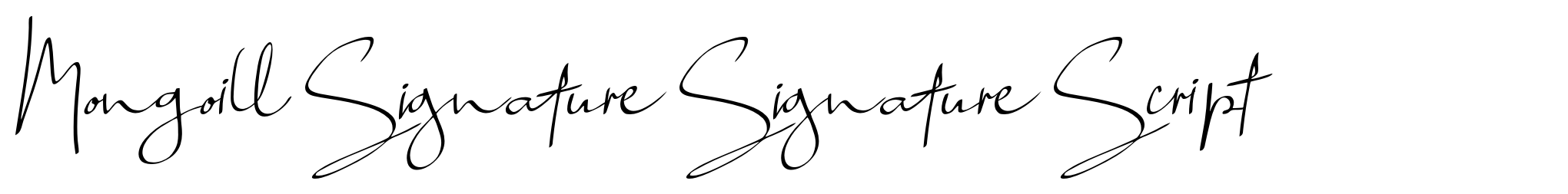Mongoill Signature Signature Script image